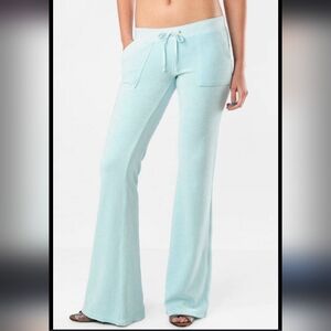 Juicy Couture Light Blue Terry Cloth Pants with Pockets